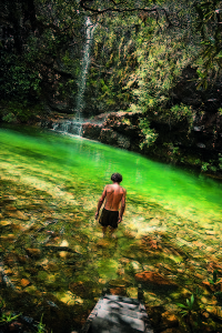Uma das cachoeira do complexo Lokinhas, em Alto Paraíso /Foto: Chema Llanos