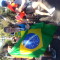 Corredora com bandeira do Brasil