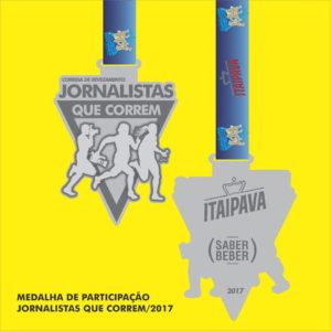 Medalha da corrida JQC Aracaju edição 2017